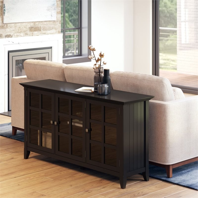 Simpli Home Acadian Solid Wood 62 