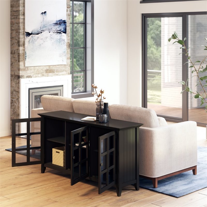 Simpli Home Acadian Solid Wood 62 