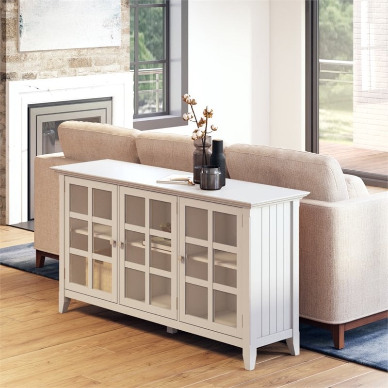 Simpli Home Acadian Solid Wood 62 