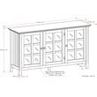 Simpli Home Acadian Solid Wood 62 