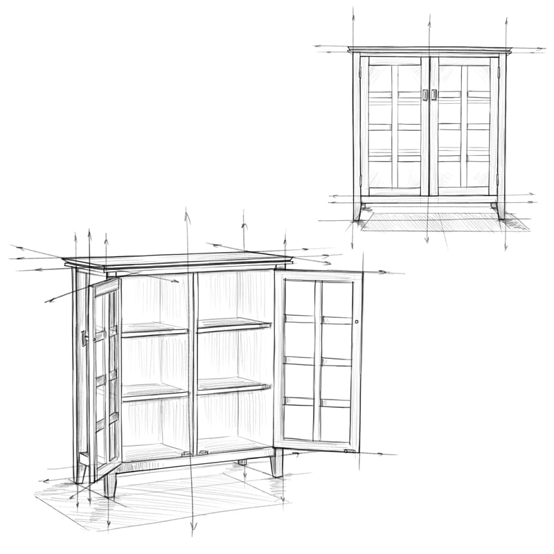 Simpli Home Artisan Wood 38