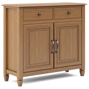 Connaught 40&quot WD Wood Traditional Entryway Storage Cabinet in Light Golden Brown