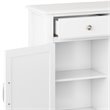Connaught 40 inch Wide Solid Wood Traditional Entryway Storage Cabinet in White