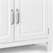 Connaught 40 inch Wide Solid Wood Traditional Entryway Storage Cabinet in White