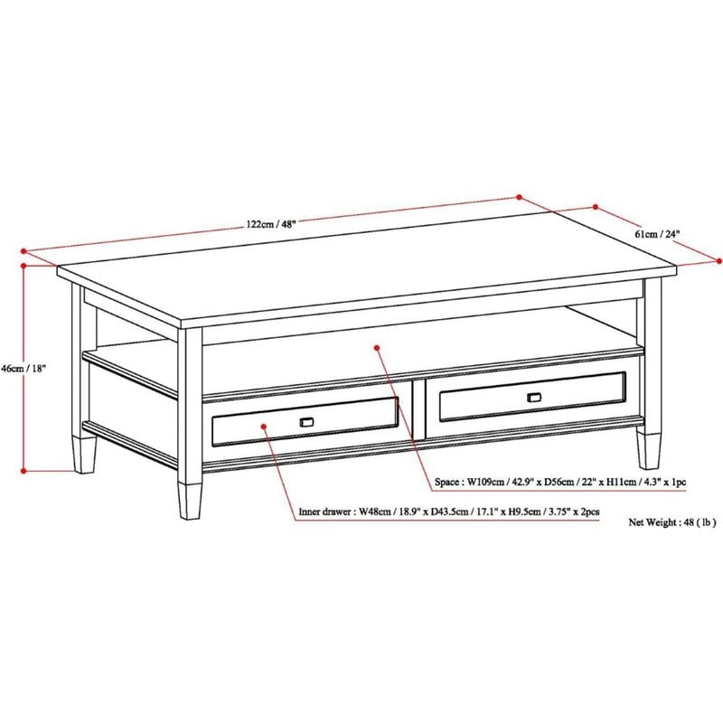 Warm Shaker Solid Wood 48