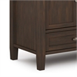 Simpli Home Warm Shaker Wood TV Media Stand in Brown For TVs up to 50