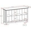 Simpli Home Acadian Wood 8 Cube 57