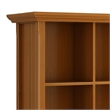 Simpli Home Acadian Wood 9 Cube Bookcase and Unit in Light Golden Brown