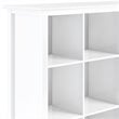 Simpli Home Artisan Wood Transitional 9 Cube Bookcase and Unit in White
