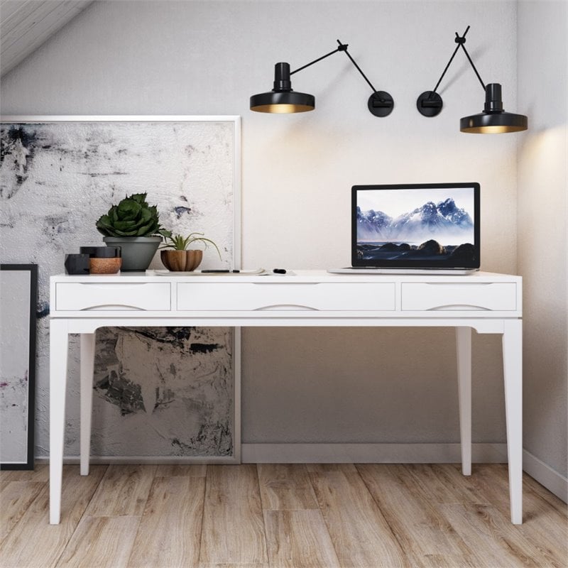 Simpli Home Harper Solid Hardood Mid-Century Modern 60 