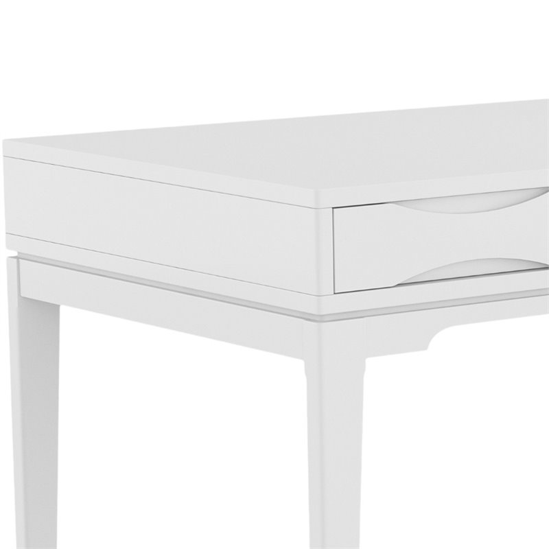 Best Buy: Simpli Home Harper SOLID HARDWOOD Mid Century Modern 60 inch Wide  Desk in White AXCHRP-10W