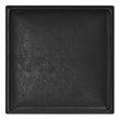 Simpli Home Rockwood Faux Air Leather Cube Storage Ottoman in Black