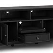 Amherst 72 inch Wide Solid Wood Transitional TV Stand in Black