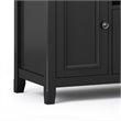 Amherst 72 inch Wide Solid Wood Transitional TV Stand in Black