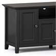 Amherst 72 inch Wide Solid Wood Transitional TV Stand in Black