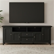 Amherst 72 inch Wide Solid Wood Transitional TV Stand in Black