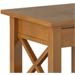 Simpli Home Kitchener Solid Wood Square End Table in Light Golden Brown