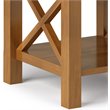 Simpli Home Kitchener Solid Wood Square End Table in Light Golden Brown
