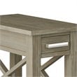 Simpli Home Kitchener Solid Wood Narrow Side Table in Gray