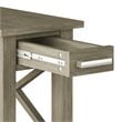 Simpli Home Kitchener Solid Wood Narrow Side Table in Gray