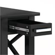 Simpli Home Kitchener Solid Wood Narrow Side Table in Black