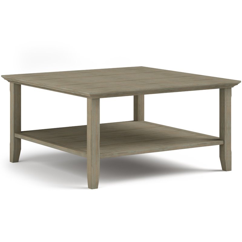 Simpli Home Acadian 36 Square Solid Wood Rustic Coffee Table In Distressed Gray Axcaca02 Gr - Parsons Java Square Coffee Table Simpli Home Acadian 36 Square Solid Wood Rustic Coffee Table In Distressed Gray Axcaca02 Gr - Parsons Java Square Coffee Table