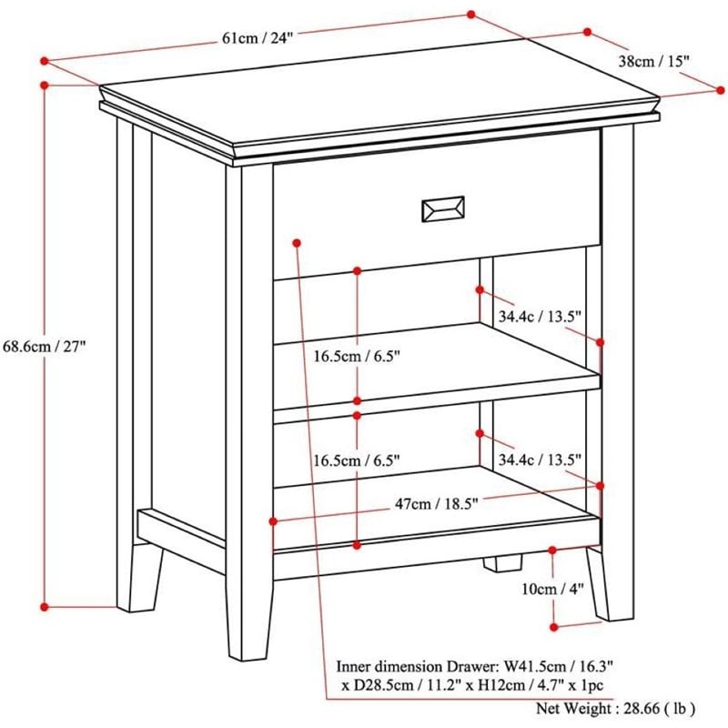 Simpli Home Artisan Wood 24