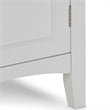 Simpli Home Avington Contemporary Wooden Bath Storage Tower in Pure White