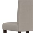 Acadian Transitional Parson Dining Chair (Setof 2) in Beige Linen Look Fabric