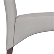 Avalon Deluxe Parson Dining Chair (Set of 2) in Light Beige Linen Look Fabric