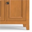 Amherst 72 inch Wide Solid Wood Transitional TV Stand in Light Golden Brown