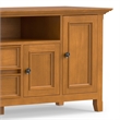 Amherst 72 inch Wide Solid Wood Transitional TV Stand in Light Golden Brown