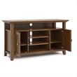 Amherst 54 inch Wide Solid Wood Transitional TV Stand in Medium Saddle Brown