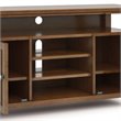 Amherst 54 inch Wide Solid Wood Transitional TV Stand in Medium Saddle Brown