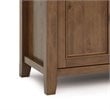 Amherst 54 inch Wide Solid Wood Transitional TV Stand in Medium Saddle Brown