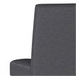 Simpli Home Andover Fabric Parsons Dining Chair in Slate Gray (Set of 2)