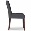 Simpli Home Andover 9 Piece Contemporary Upholstered Dining Set in Slate Gray