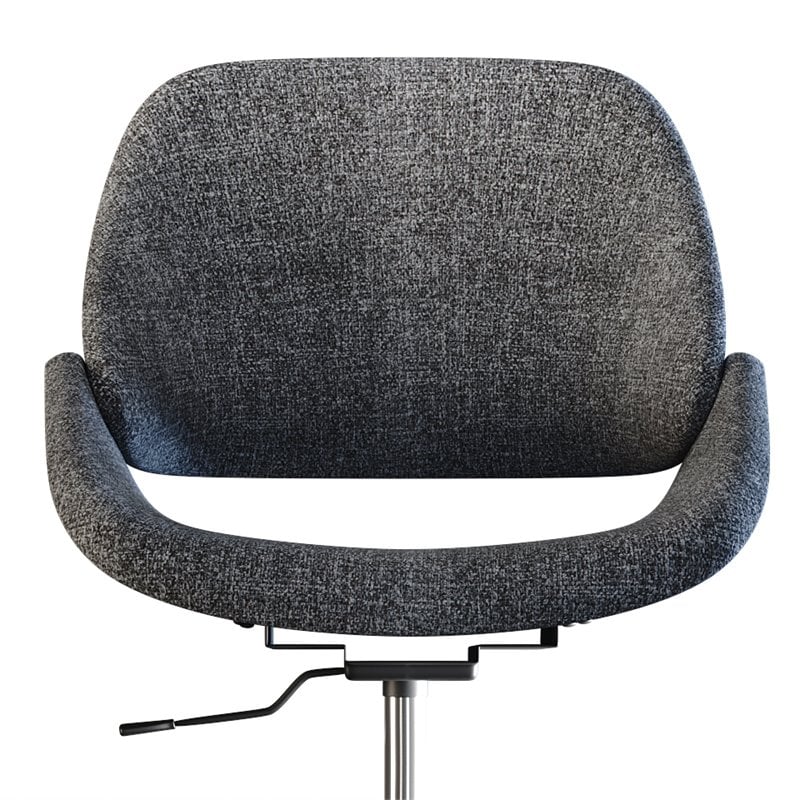 Simpli Home Malden Adjustable Swivel Fabric Executive Office Chair in Gray