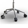 Simpli Home Malden Adjustable Swivel Fabric Executive Office Chair in Gray