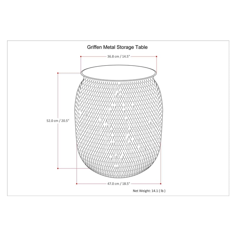 Simpli Home Griffen Industrial 19