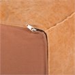 Simpli Home Brody Boho Square Large Square Coffee Table Pouf in Distressed Brown Faux Leather