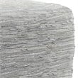 Simpli Home Fredrik Boho Square Pouf in Cream Woven Genuine Leather
