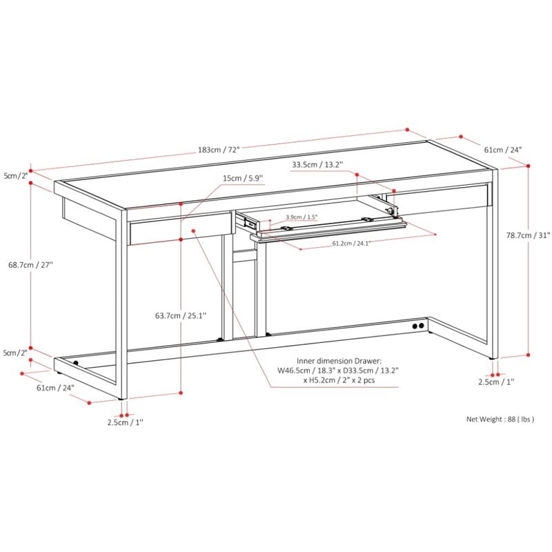 Erina SOLID ACACIA WOOD Industrial 72 