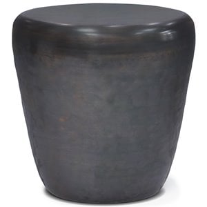 Simpli Home Garvy Industrial 20 &quot Metal Accent Side Table in Antique Copper