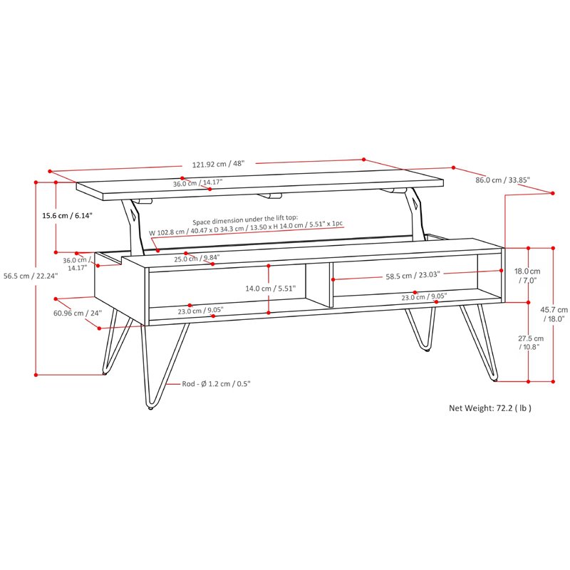 Simpli Home Hunter Mango Wood 48