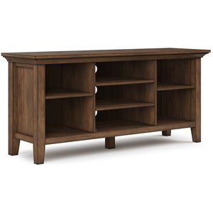 Simpli Home Redmond Wood 53&quot Transitional TV Media Stand in Rustic Natural Brown For TVs up to 60&quot