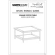 Simpli Home Skyler Mango Wood and Metal 34