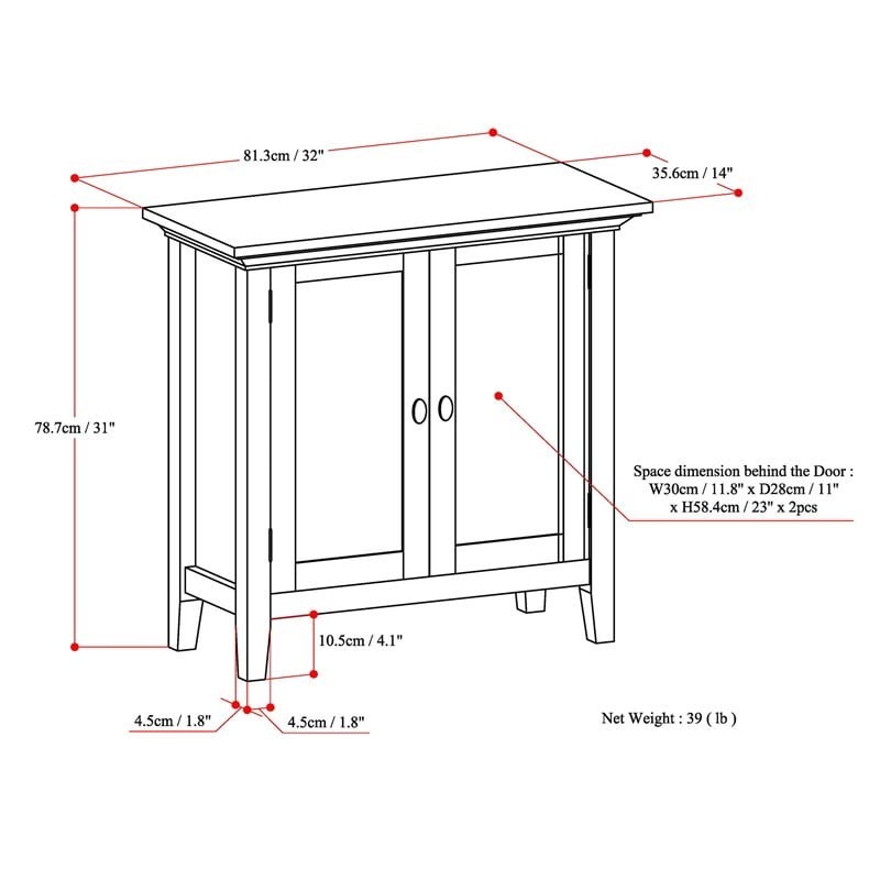 Redmond Solid Wood 32 