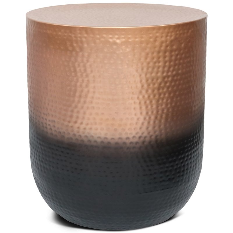 Simpli Home Nova 19 inch Wide Boho Metal Side Table in Copper Ombre & Assembled