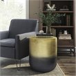 Simpli Home Kacy 19 inch Wide Boho Metal Side Table in Gold Ombre & Assembled